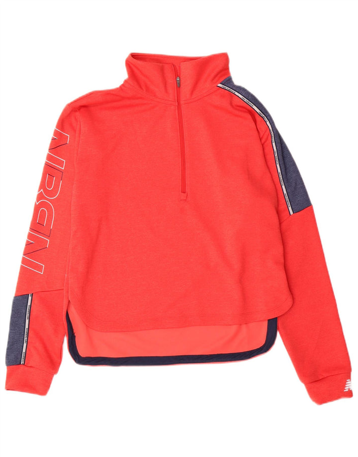 Maglia da ginnastica con grafica da donna NEW BALANCE UK 10 piccola arancione