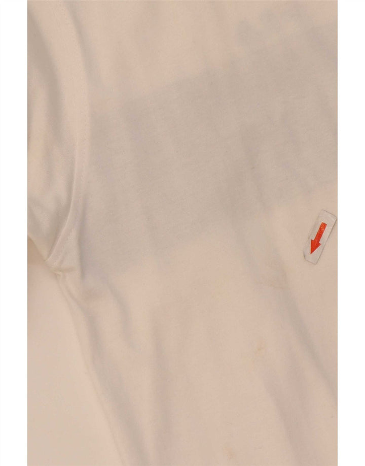 Giacca da ginnastica da uomo Fila Small in cotone color block bianco