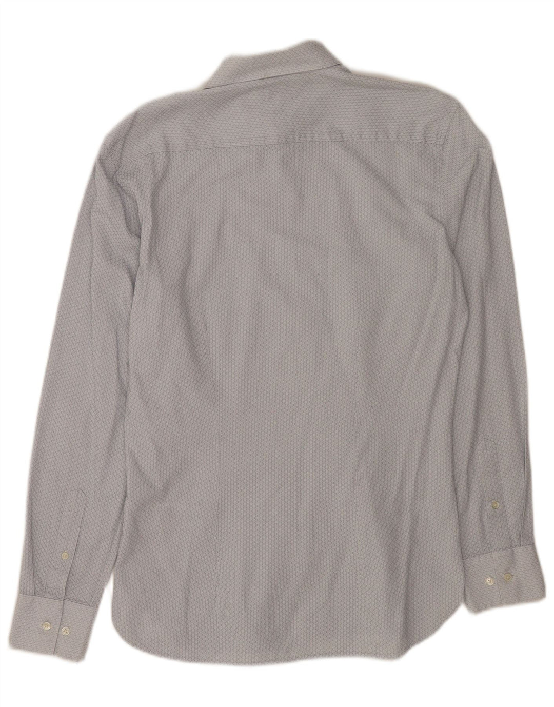 Camicia da uomo Ted Baker taglia 15 cotone geometrico blu medio