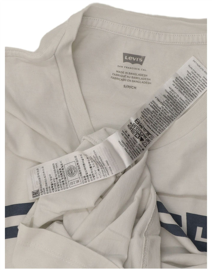 T-shirt grafica da uomo Levi's Top piccola in cotone bianco