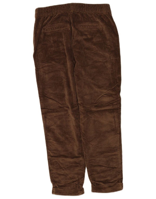 Pantaloni da donna in velluto a coste affusolati Benetton W30 L24 cotone marrone
