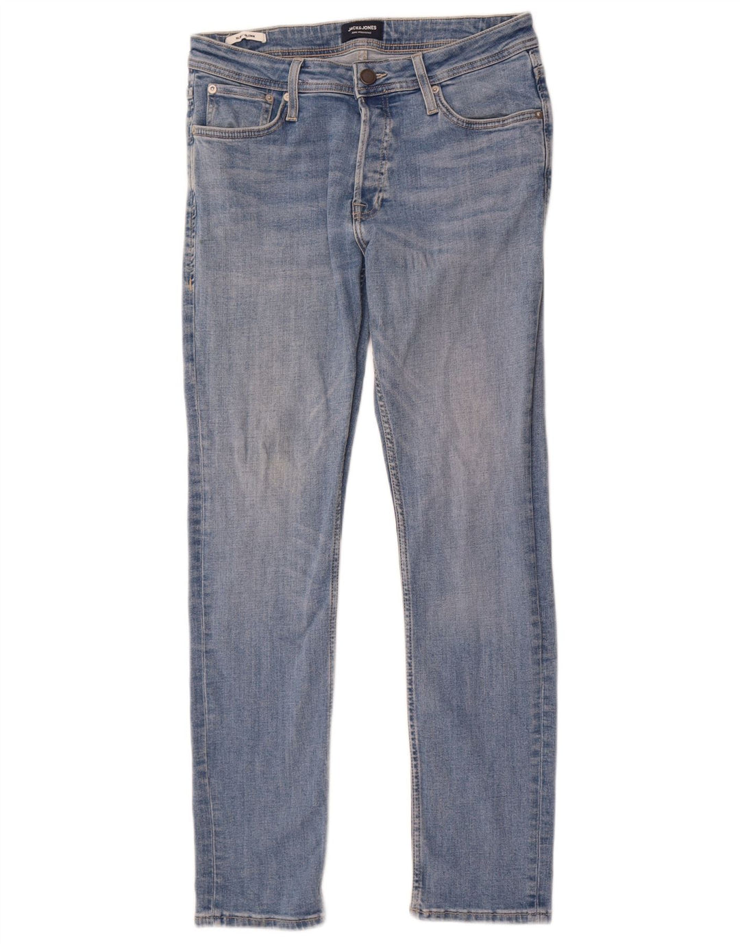 Jack & Jones Uomo GLENN Slim Jeans W31 L30 Cotone Blu