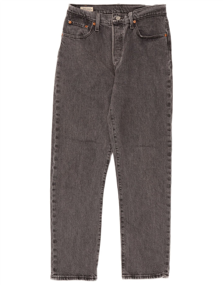 Jeans dritti Levi's 501 da donna W29 L28 in cotone grigio
