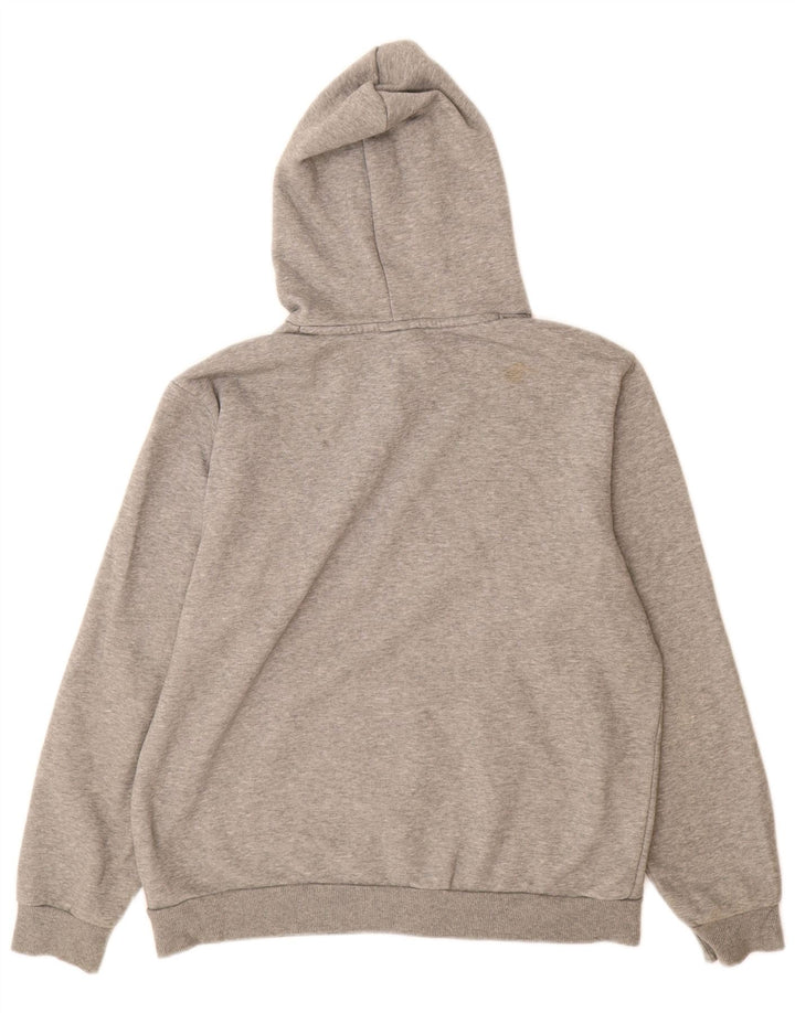 Felpa con cappuccio da uomo Puma in cotone chiazzato grigio medio