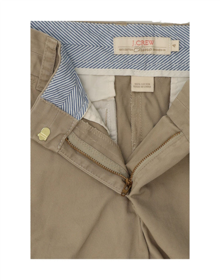 J. CREW Womens Broken In Chino Shorts US 4 Small W30  Beige Cotton Vintage J. Crew and Second-Hand J. Crew from Messina Hembry 