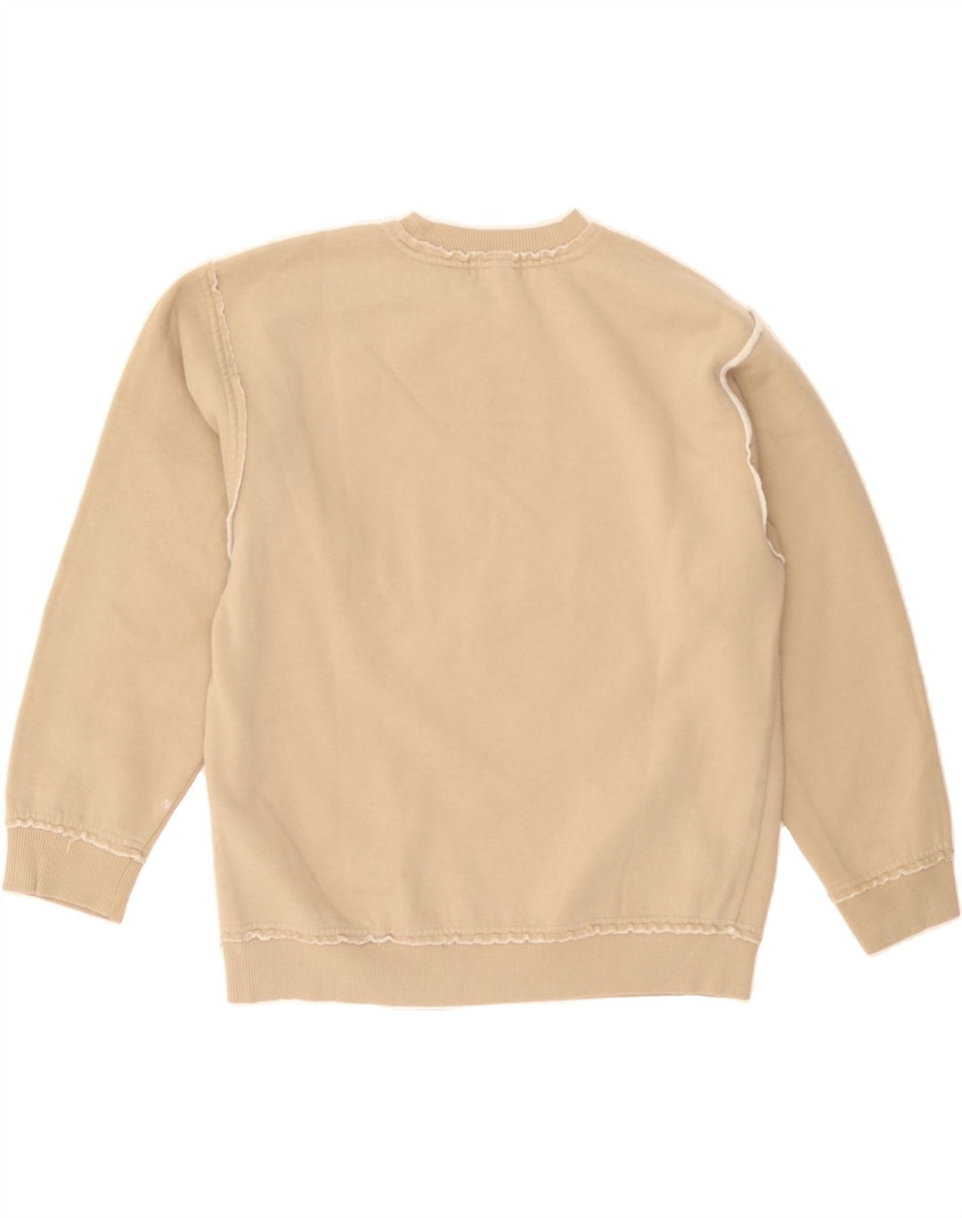TIMBERLAND Boys Graphic Sweatshirt Jumper 12-13 Years Beige Vintage Timberland and Second-Hand Timberland from Messina Hembry 