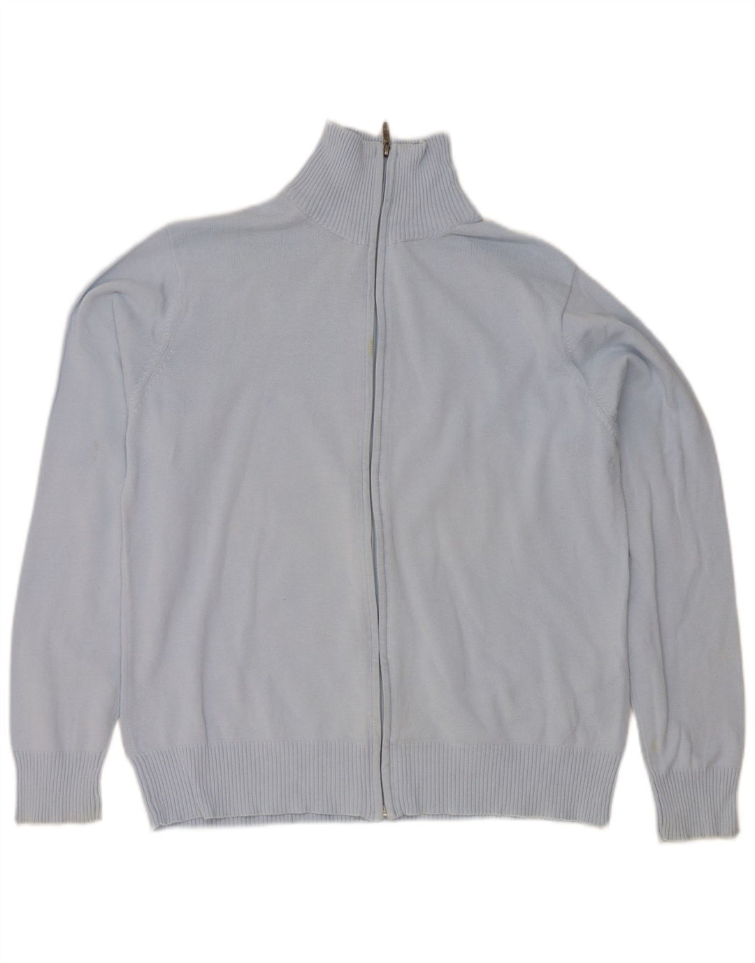 Maglione cardigan da uomo Zara grande in cotone blu