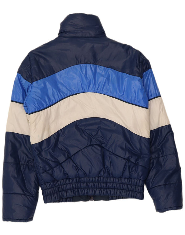 Giacca imbottita da uomo Belfe IT 46 Small Blu Navy Colourblock in poliammide