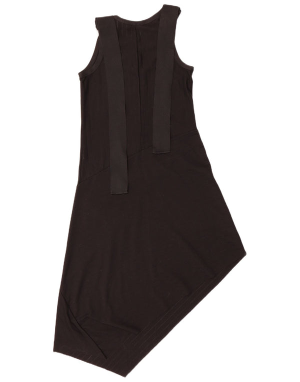 Abito asimmetrico a maniche lunghe da donna Zara UK 12 gessato medio nero