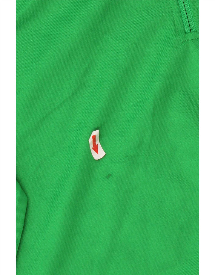 Umbro Felpa con collo con zip grafica da uomo Maglione grande poliestere verde