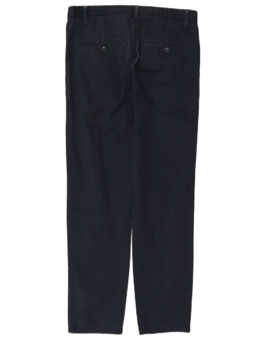 Pantaloni chino dritti da uomo BENETTON IT 46 Small W29 L30 Blu Navy Cotone