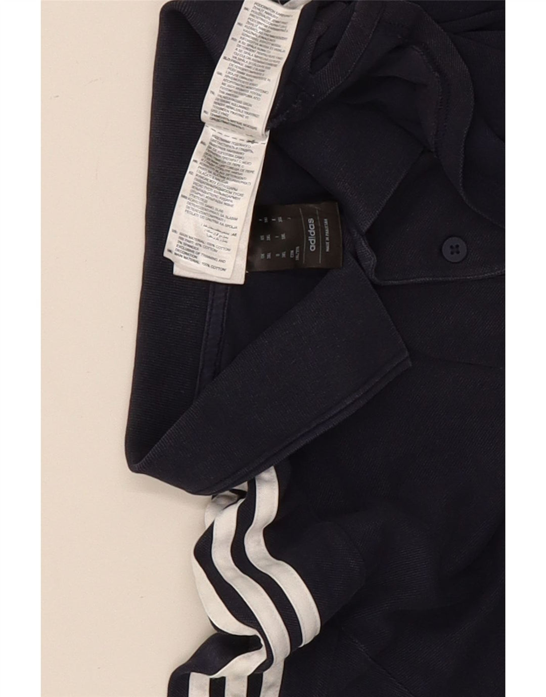 Polo Adidas da uomo 3XL in cotone blu navy