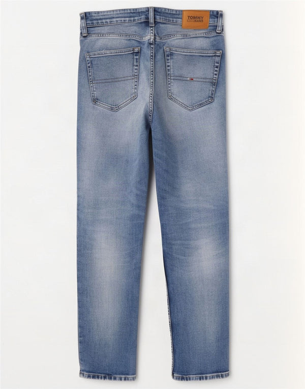 Jeans slim da uomo Tommy Hilfiger W31 L27 cotone blu