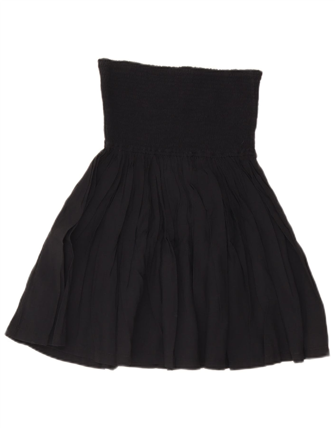 LEMON Gonna a trapezio da donna a vita alta media W28 blu navy in viscosa