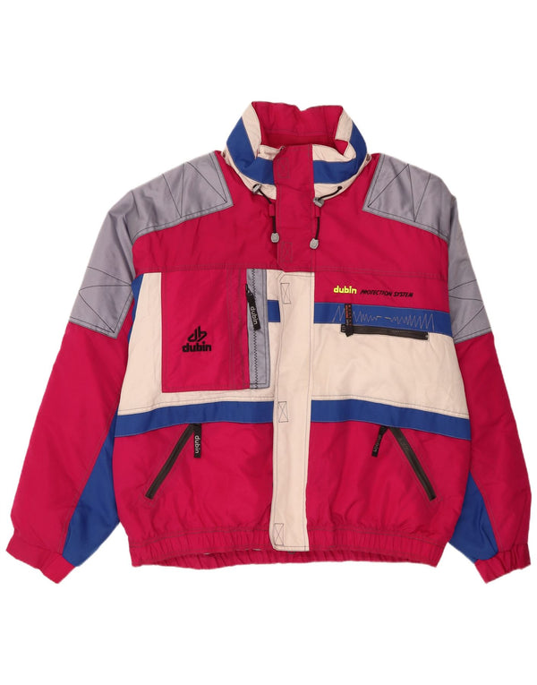 Giacca da sci da uomo Dubin IT 58 4XL Nylon color block rosa