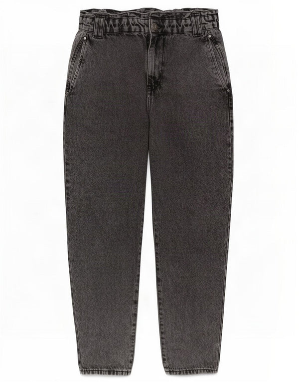 Jeans affusolati a vita alta da donna Zara EU 38 Small W28 L26 Cotone grigio