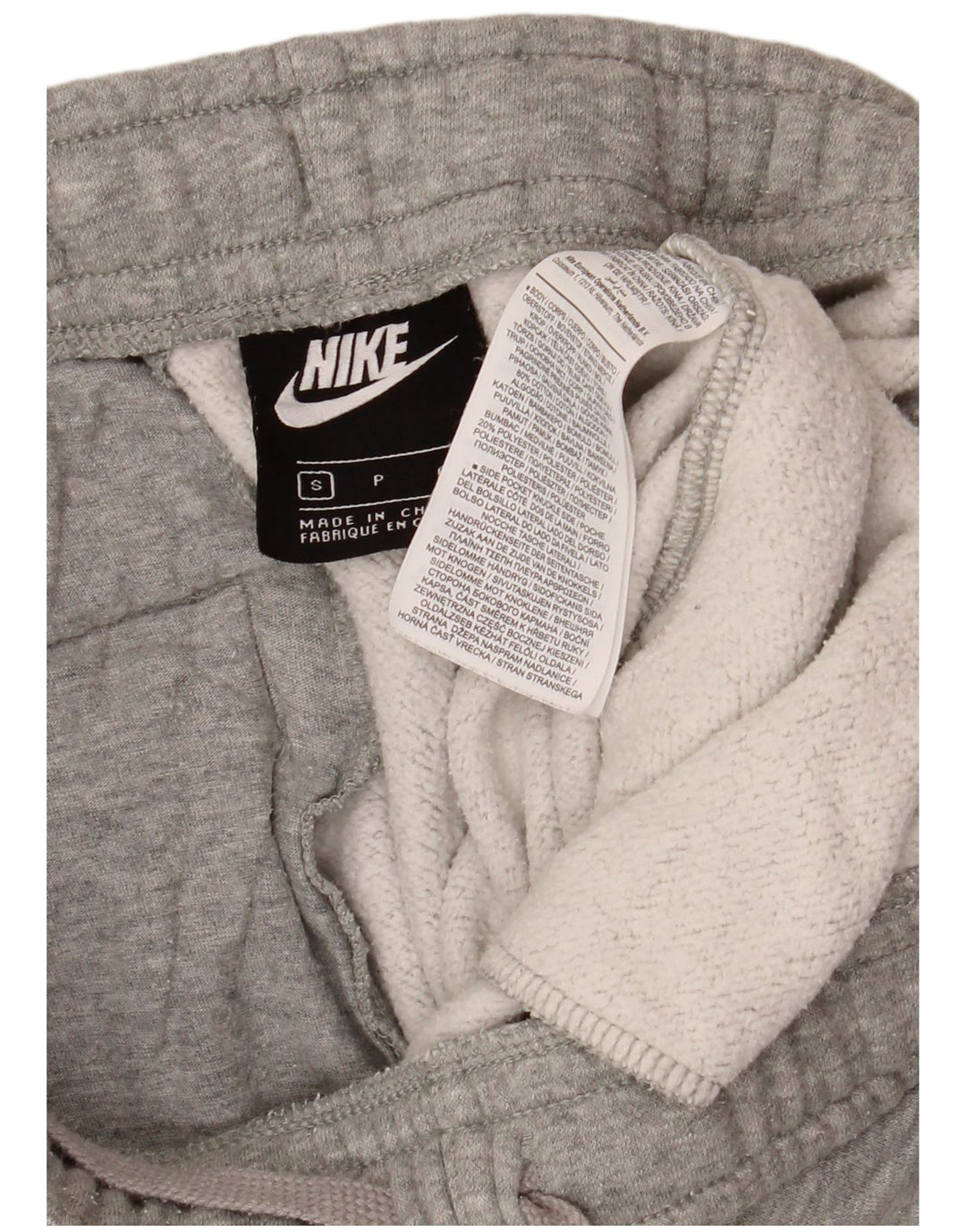 Pantaloni da tuta da uomo Nike Joggers piccoli in cotone chiazzato grigio