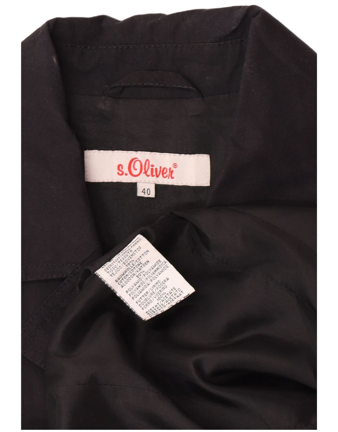 Soprabito da donna S.Oliver EU 40 cotone nero medio