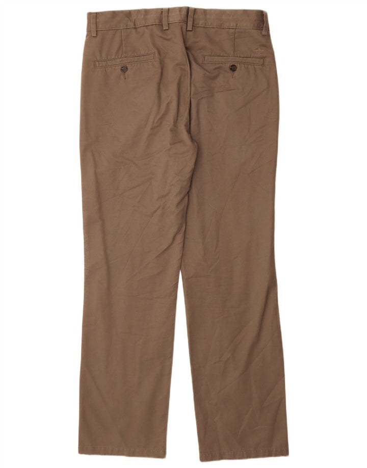 Pantaloni chino dritti da uomo Dockers W34 L32 in cotone grigio