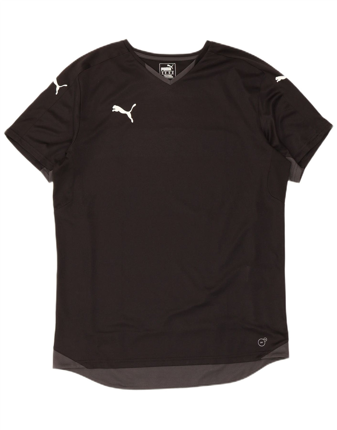 T-shirt Puma da uomo Lash Top XL poliestere color block nero