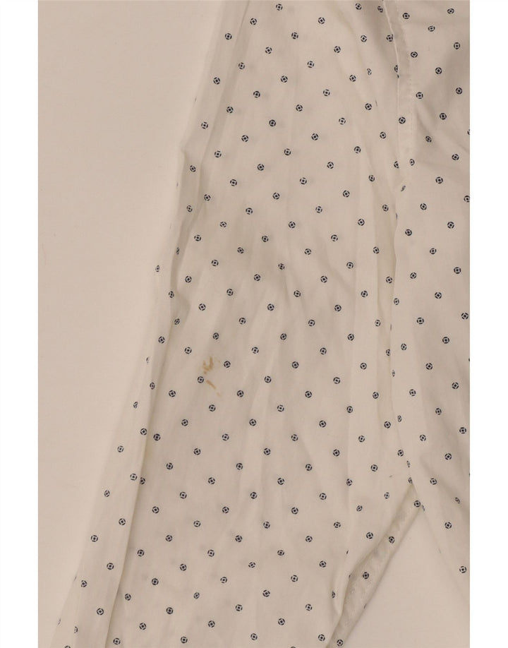Camicia Benetton Bambino 11-12 Anni 2XL Cotone Maculato Bianco