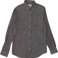 PENGUIN Mens Flannel Shirt Medium Grey Cotton Vintage Penguin and Second-Hand Penguin from Messina Hembry 