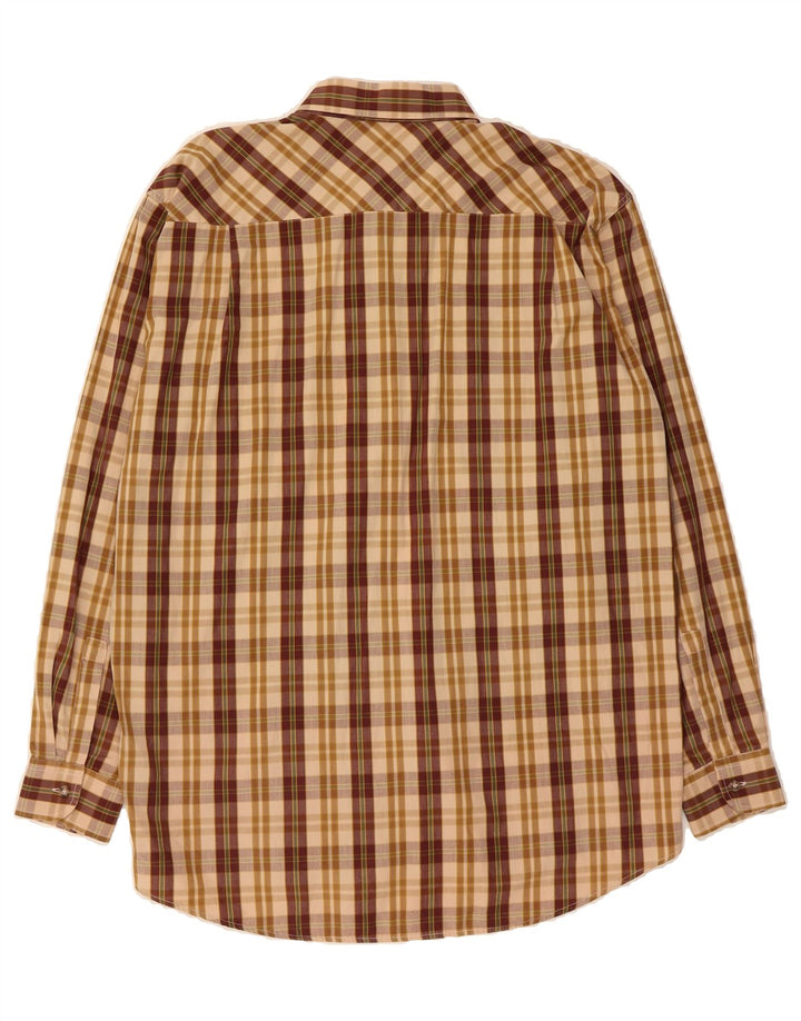 LEVI'S Mens Shirt Medium Beige Check Cotton Vintage Levi's and Second-Hand Levi's from Messina Hembry 