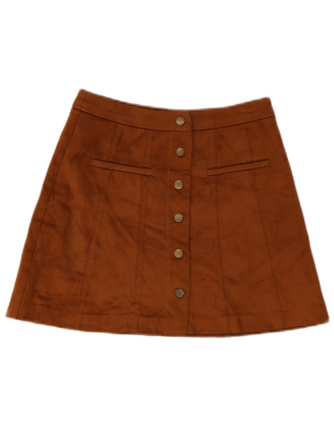 Minigonna Trafaluc da donna Zara XS W24 poliestere marrone
