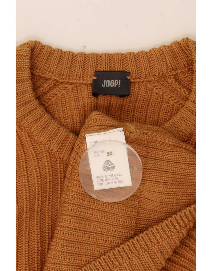 Maglione maglione girocollo da uomo Joop IT 50 lana marrone medio