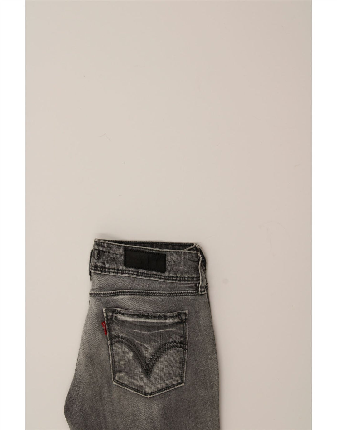 LEVI'S Womens 571 Slim Jeans W27 L32 Grey Cotton Vintage Levi's and Second-Hand Levi's from Messina Hembry 