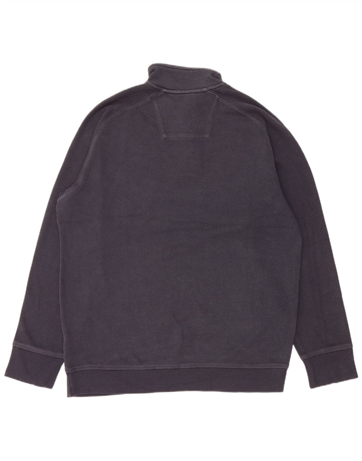 Maglione da uomo Marks & Spencer con bottoni e collo blu navy medio