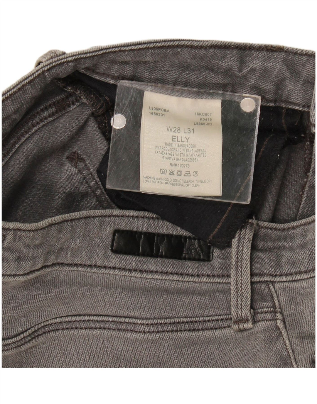 Jeans Lee Elly Slim da donna W28 L28 cotone grigio