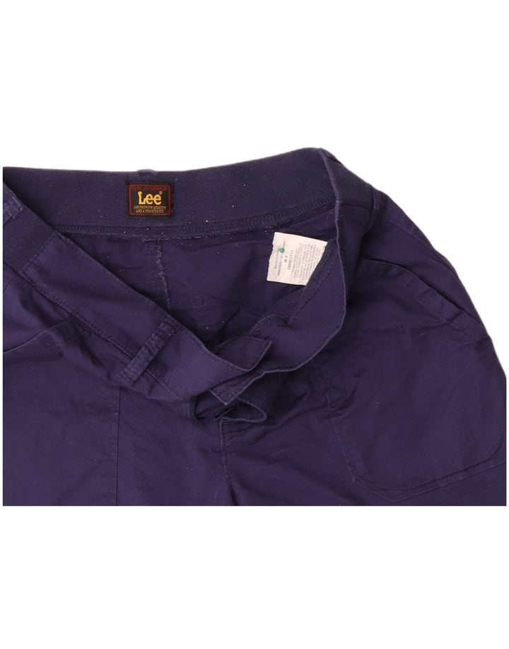 Pantaloncini chino da donna Lee US 6 medi W30 cotone blu navy