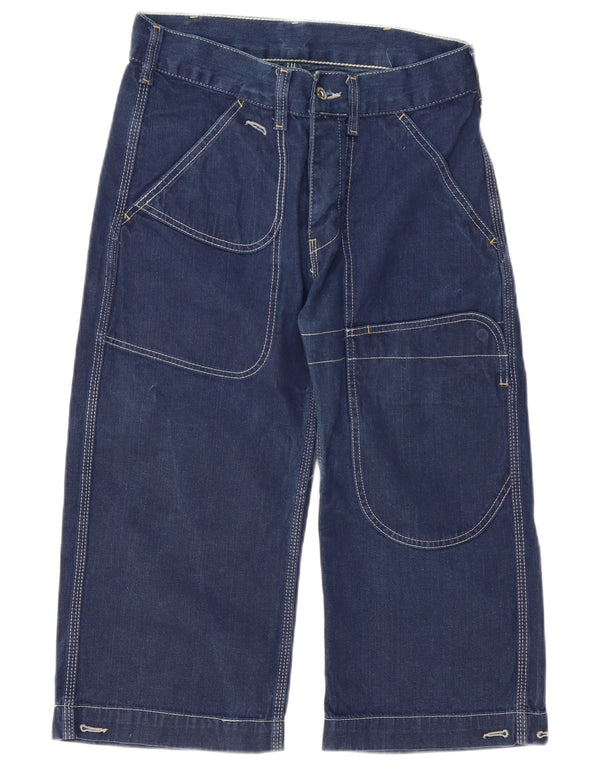 Bermuda in denim da uomo LEVI'S piccoli W29 in cotone blu