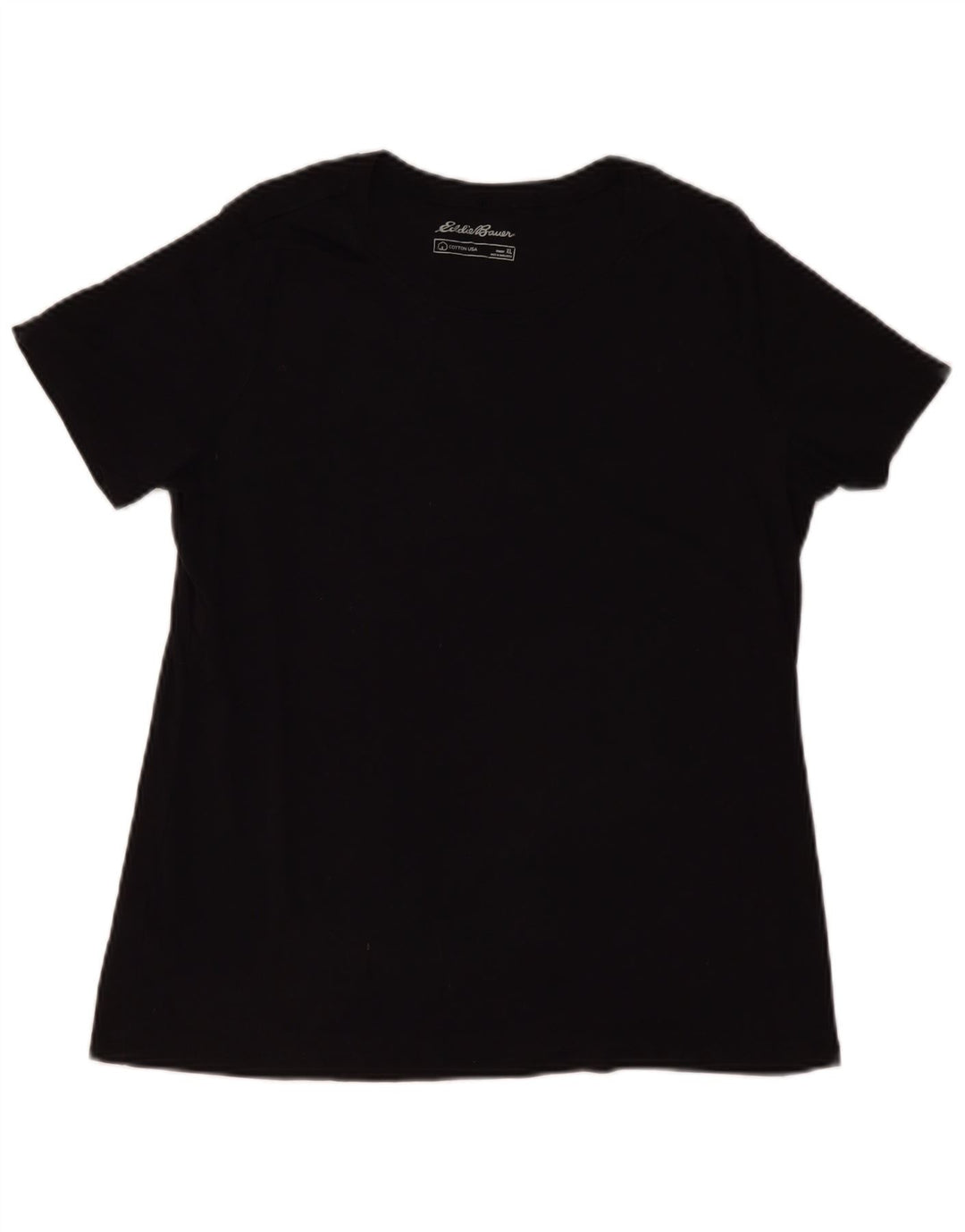 T-shirt da donna EDDIE BAUER UK 18 XL cotone nero