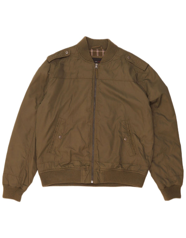 Giubbotto bomber militare da uomo Zara UK 42 XL nylon kaki