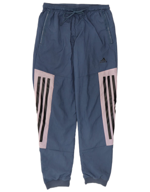 Adidas Pantaloni da tuta da uomo Joggers Sport in poliestere blu medio