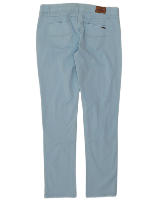 El Charro Womens Slim Casual Trousers W32 L30 Blue Cotton