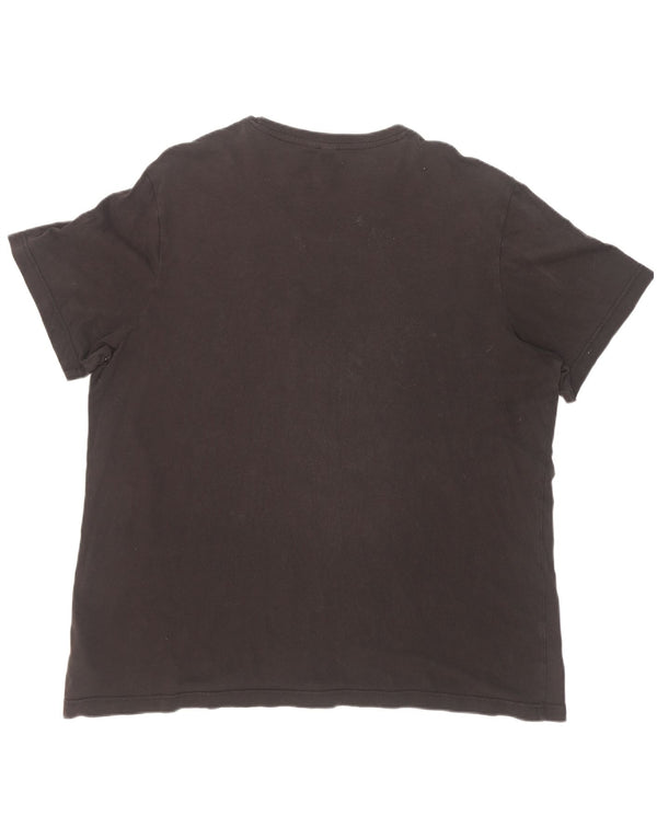 T-shirt grafica da uomo Adidas Top XL in cotone nero