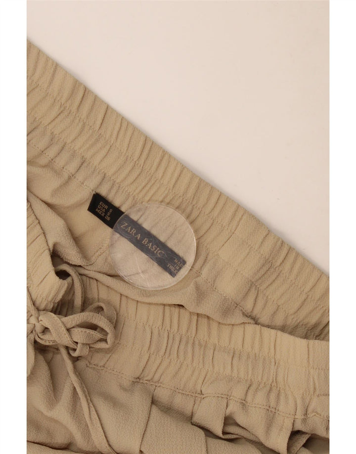 Pantaloni chino con pegging da donna Zara piccoli W26 L26 Beige