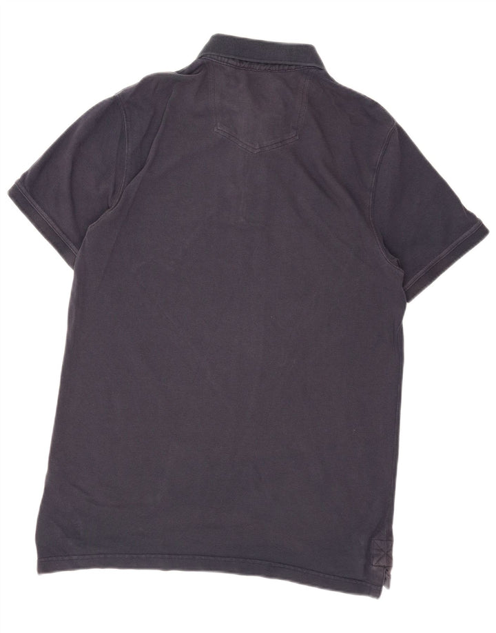 Polo da uomo Fat Face in viscosa media blu navy