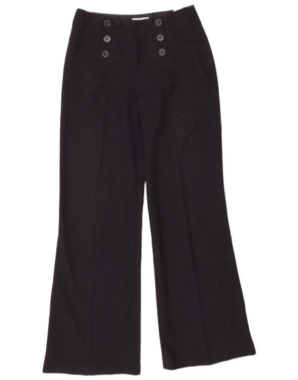 Pantaloni casual Flare da donna Marks & Spencer UK 12 Medium W30 L33 Blu Navy
