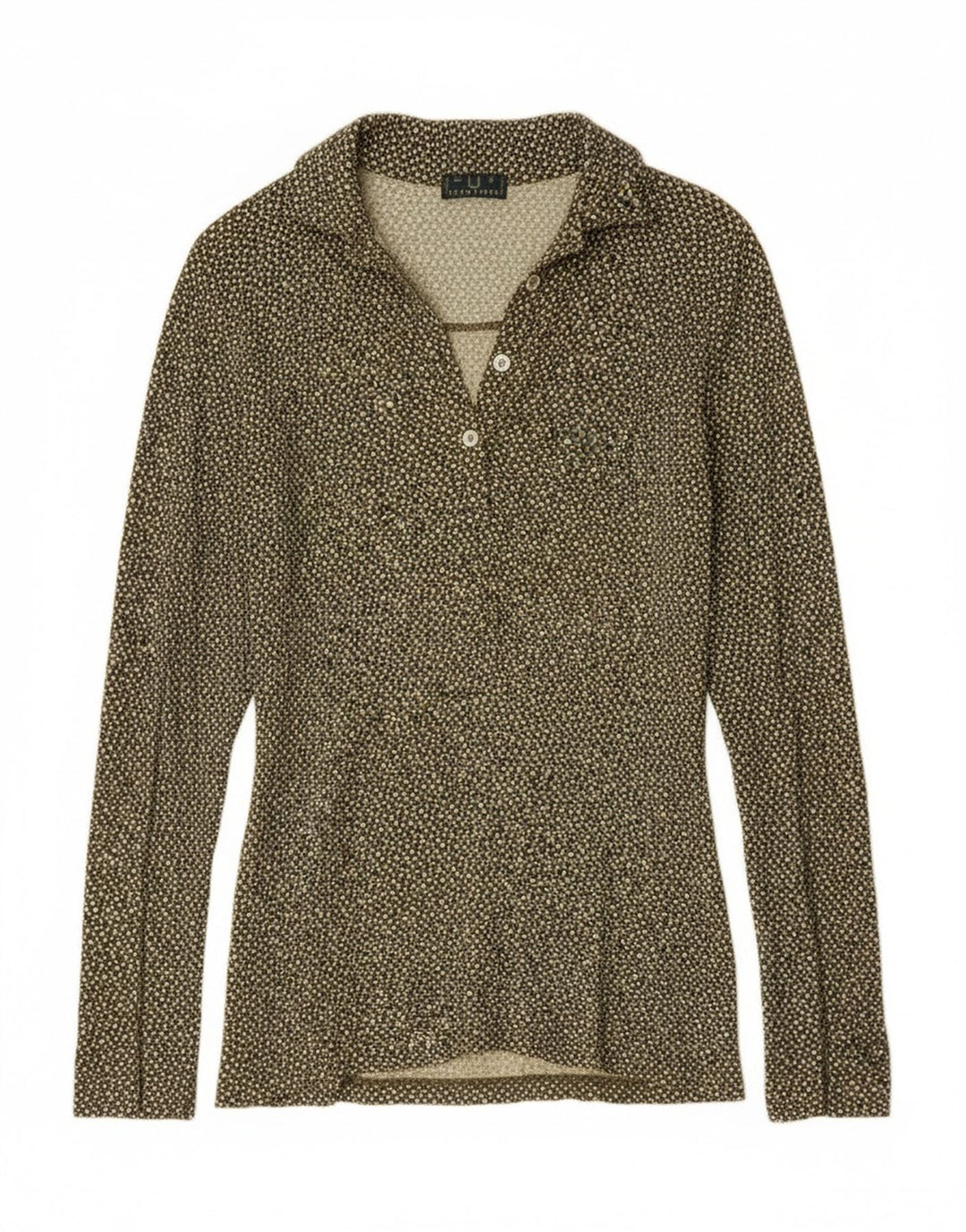 Maglietta pullover da donna Fred Perry UK 10 Small Khaki Floral