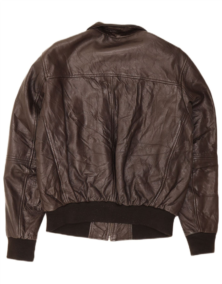 Giacca in pelle da uomo On Spirit IT 48 Marrone medio