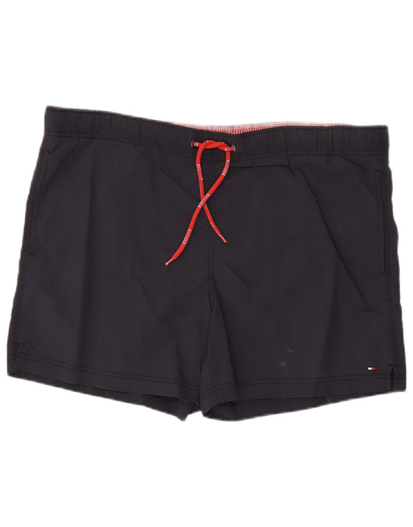 Pantaloncini da bagno da uomo Tommy Hilfiger grandi blu navy