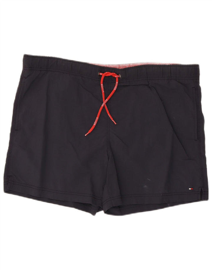 Pantaloncini da bagno da uomo Tommy Hilfiger grandi blu navy