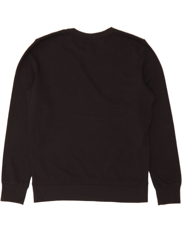 JACK & JONES Mens Graphic Sweatshirt Jumper Large Black Cotton Vintage Jack & Jones and Second-Hand Jack & Jones from Messina Hembry 