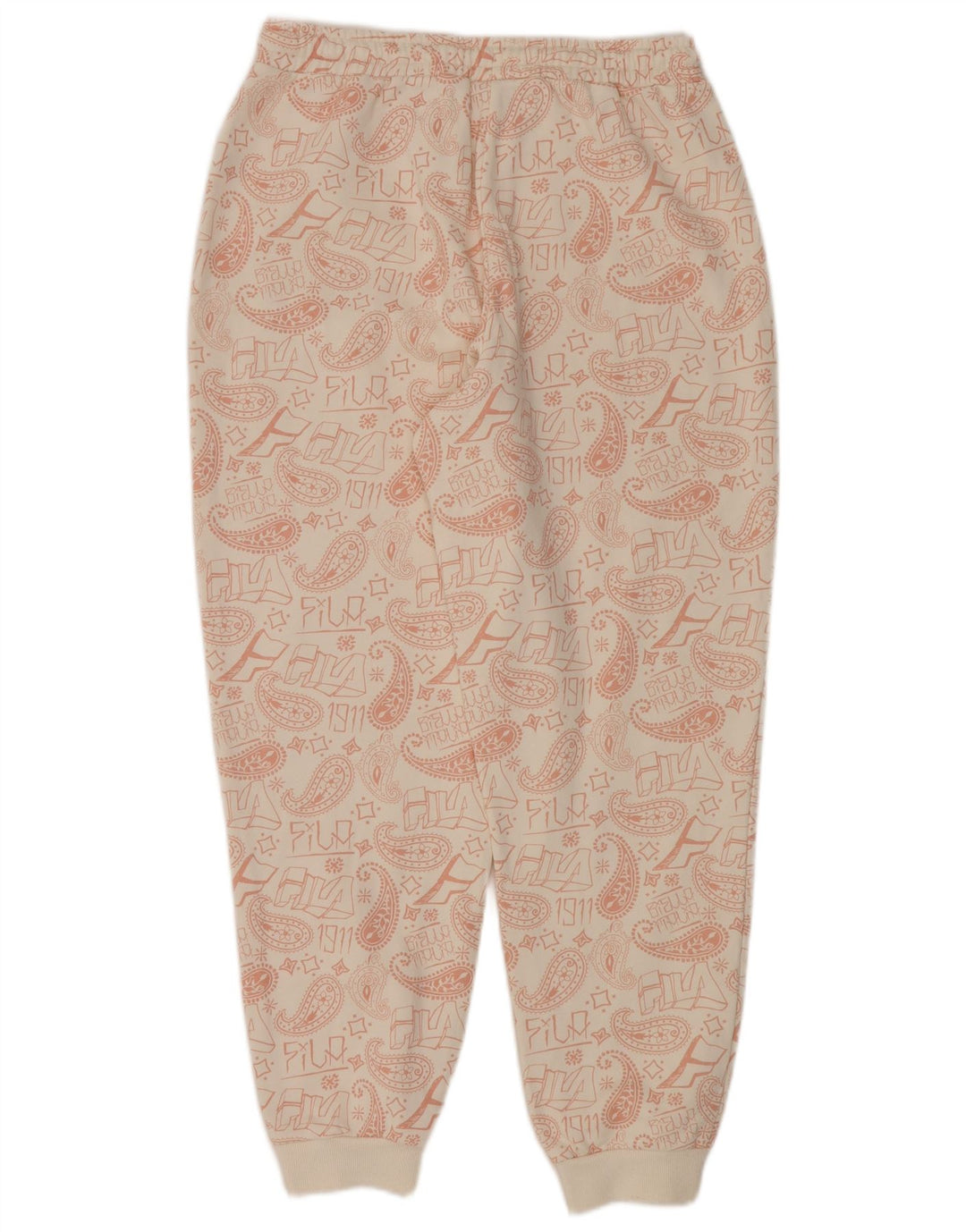 Tuta intera oversize grafica da donna Fila UK 14 Medium Off White Paisley