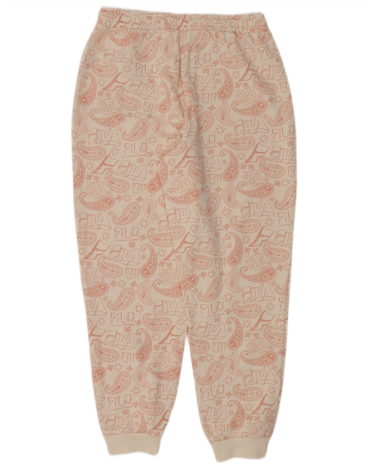 Tuta intera oversize grafica da donna Fila UK 14 Medium Off White Paisley