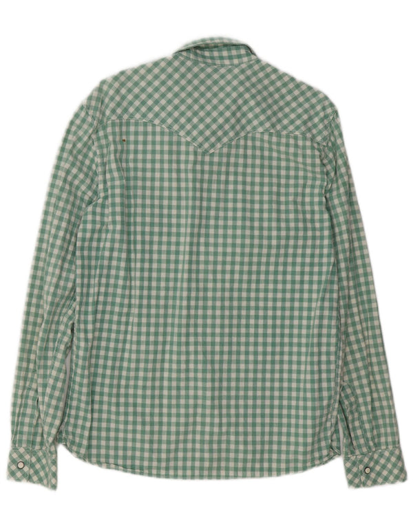 Camicia Levi's da uomo in cotone a quadri verde medio
